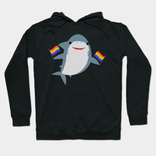 Pride Flag Shark Hoodie